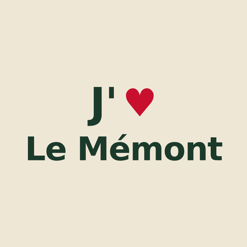 Tote bag personnalisé Le Mémont — design J'aime Le Mémont