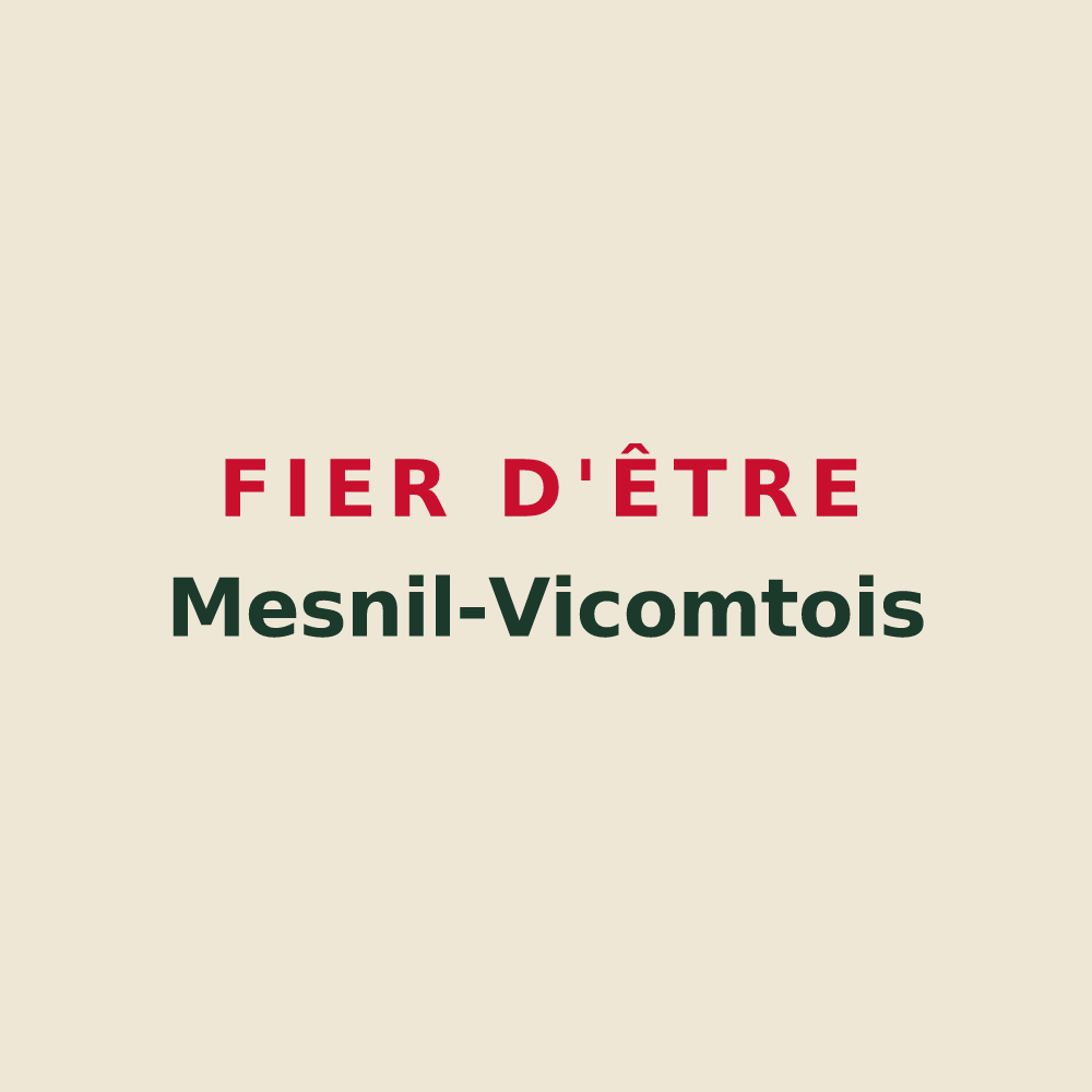 Tote bag « Fier d'être Mesnil-Vicomtois » — design pour Le Ménil-Vicomte