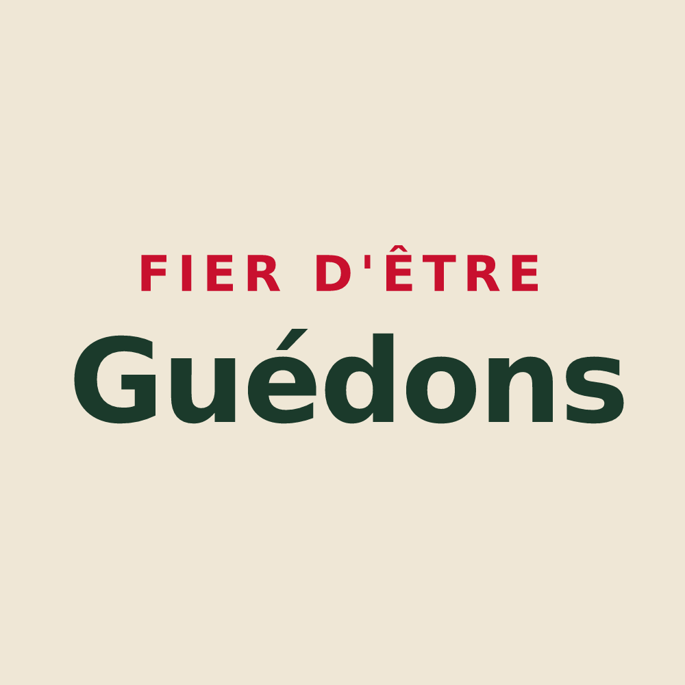 Tote bag « Fier d'être Guédons » — design pour Le Ménil