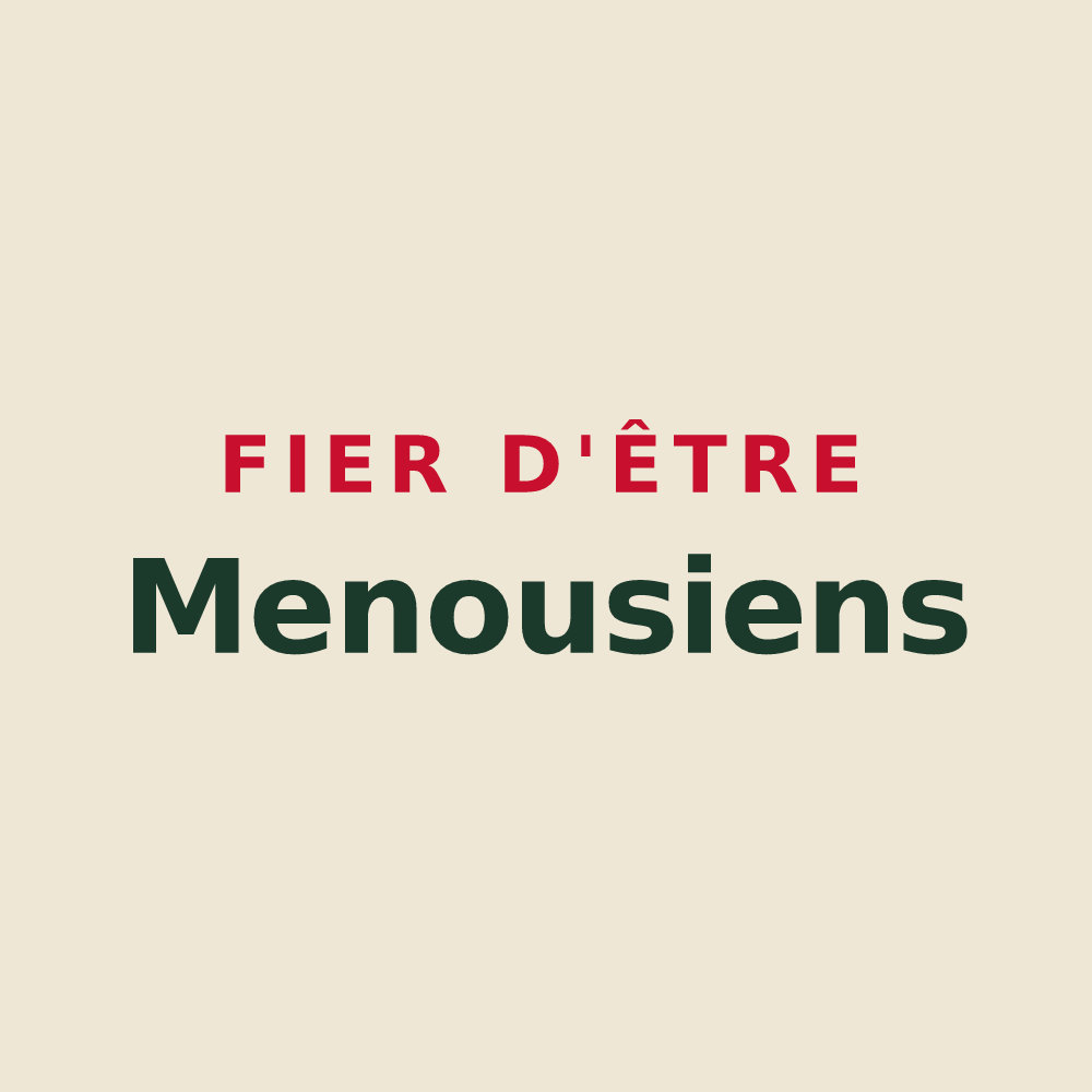 Tote bag « Fier d'être Menousiens » — design pour Le Menoux