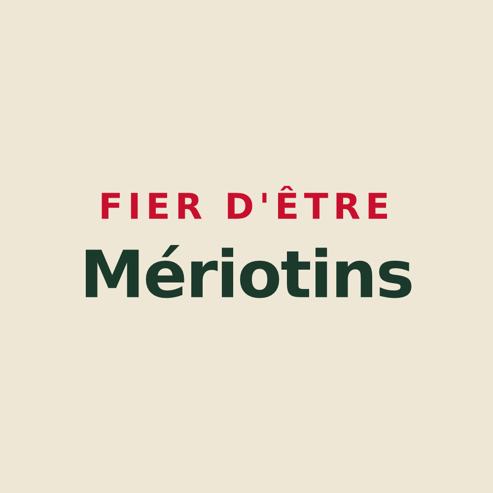 Tote bag « Fier d'être Mériotins » — design pour Le Mériot