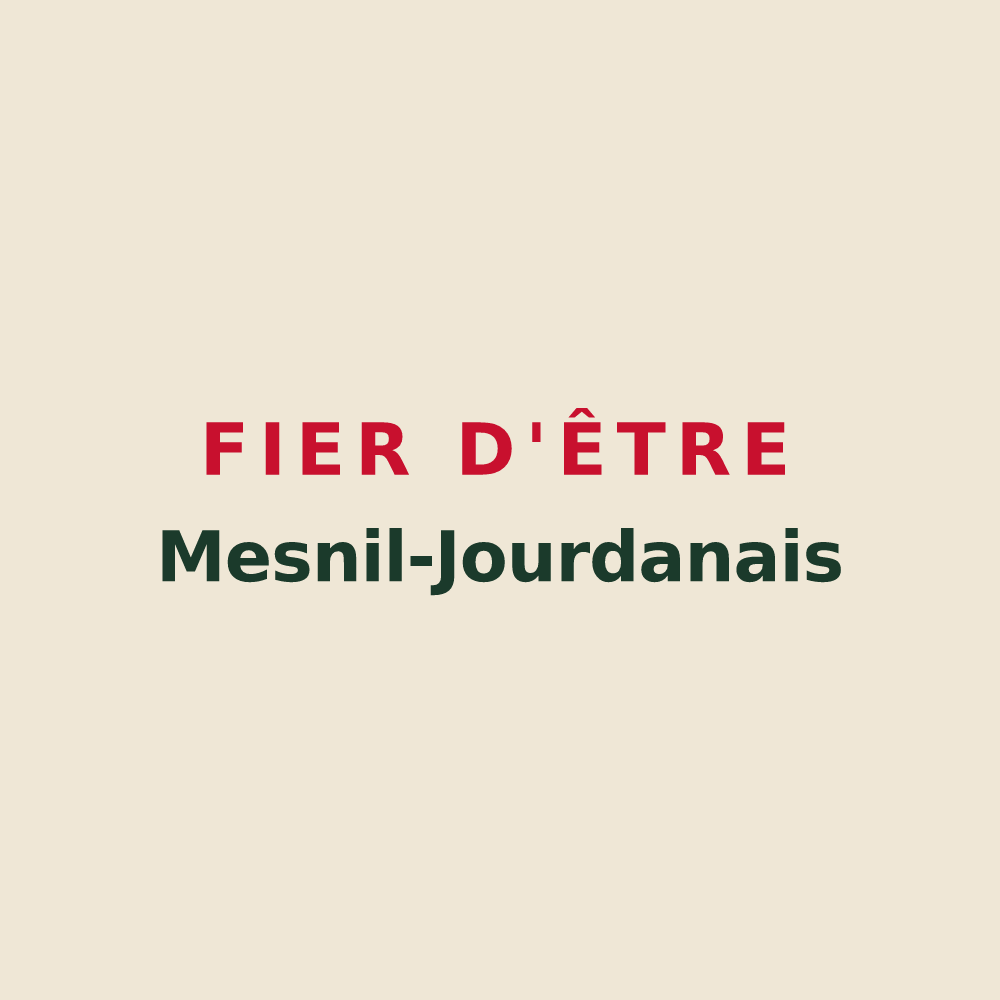 Tote bag « Fier d'être Mesnil-Jourdanais » — design pour Le Mesnil-Jourdain