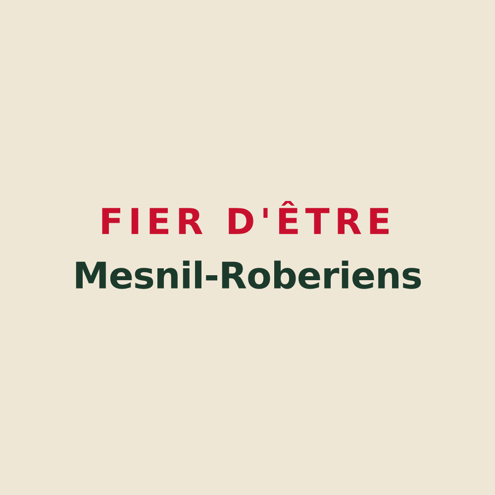 Tote bag « Fier d'être Mesnil-Roberiens » — design pour Le Mesnil-Robert