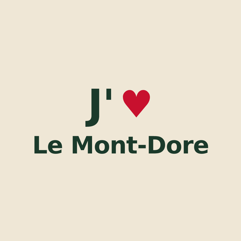 Tote bag personnalisé Le Mont-Dore — design J'aime Le Mont-Dore