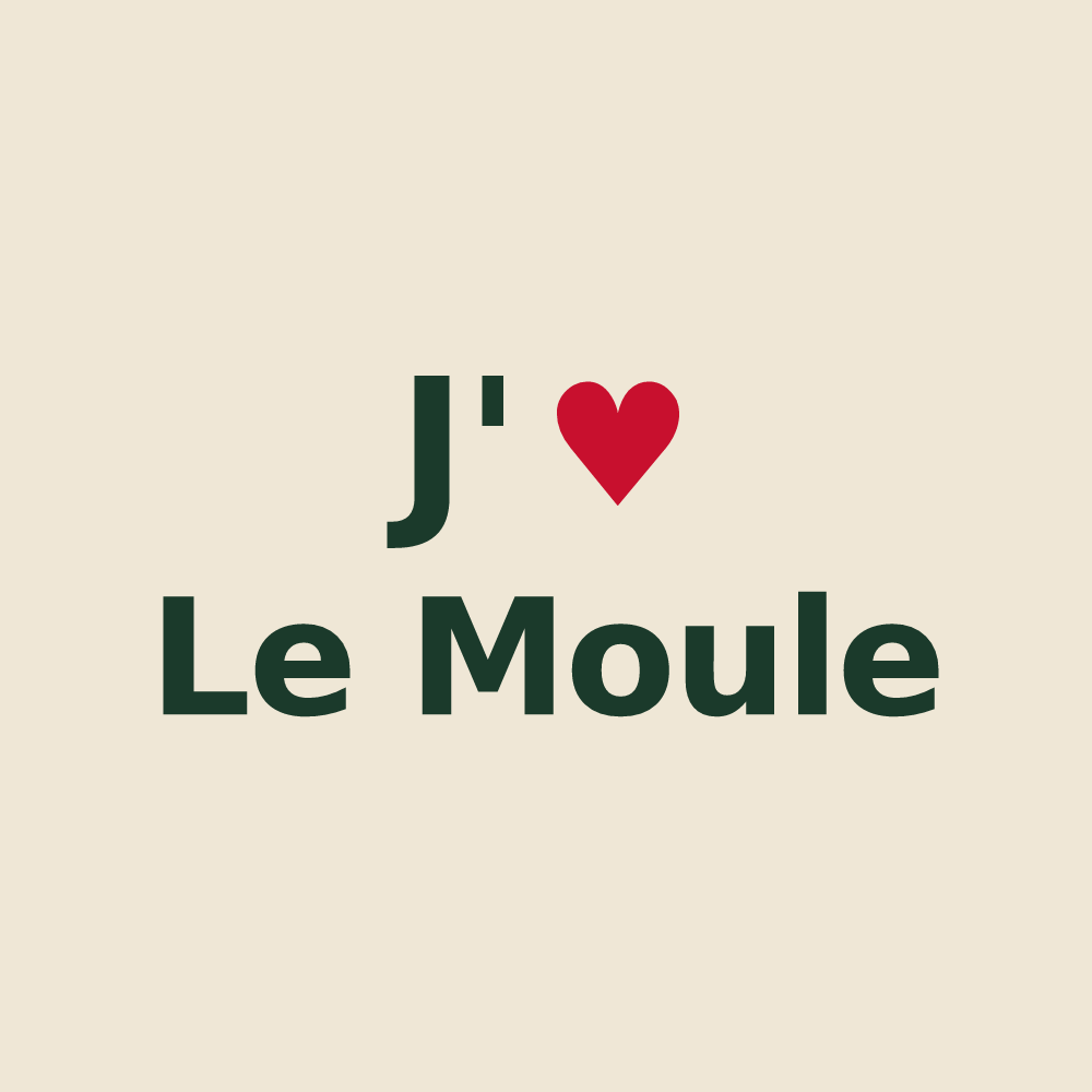 Tote bag personnalisé Le Moule — design J'aime Le Moule