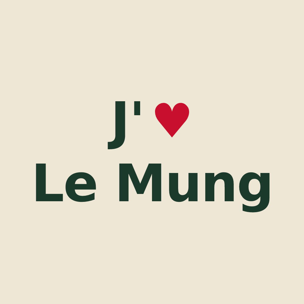 Tote bag personnalisé Le Mung — design J'aime Le Mung