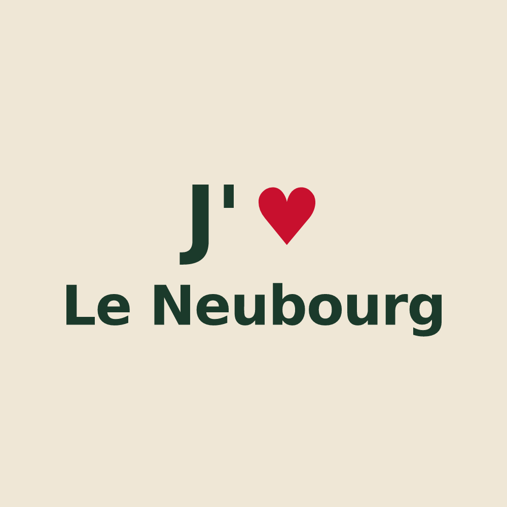 Tote bag personnalisé Le Neubourg — design J'aime Le Neubourg