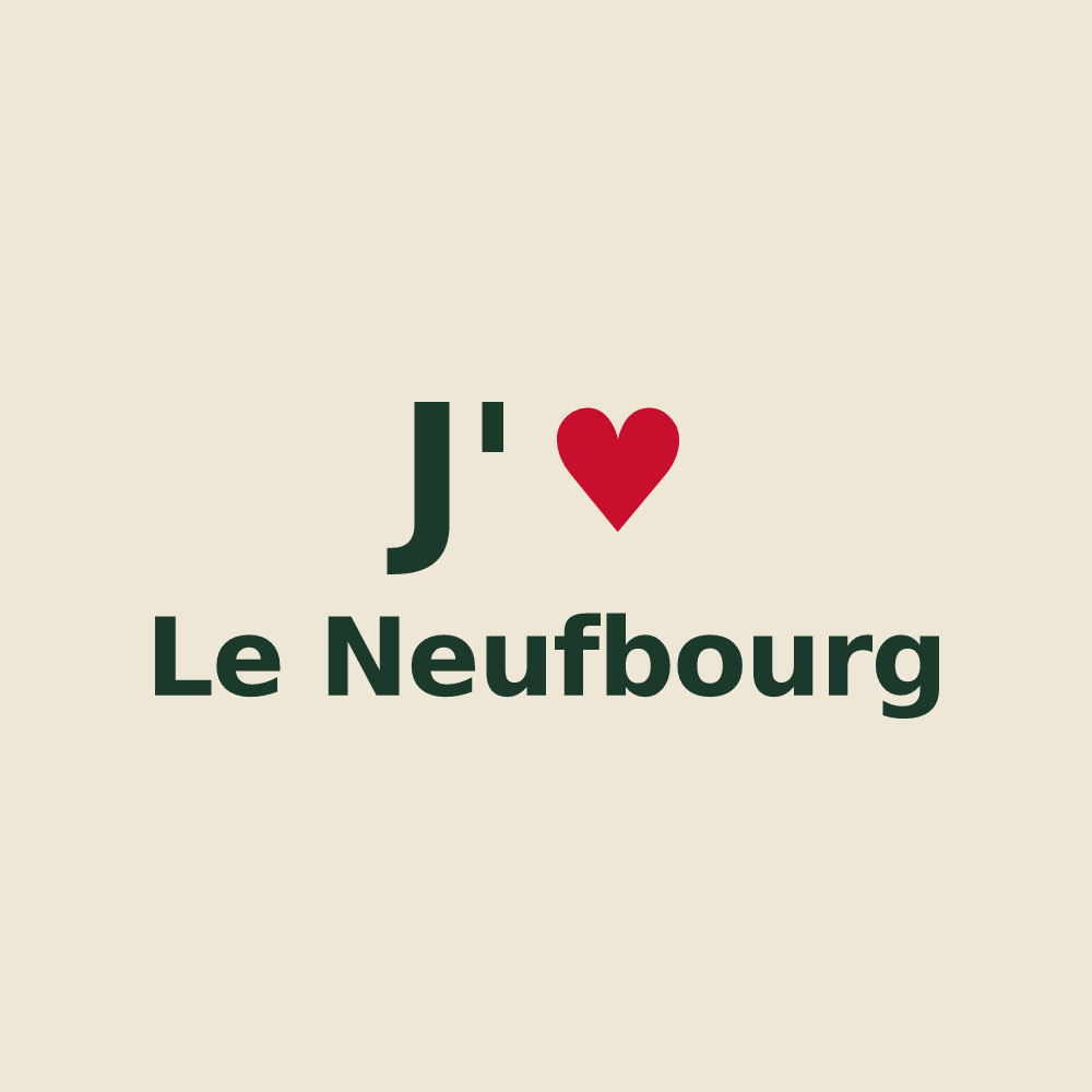Tote bag personnalisé Le Neufbourg — design J'aime Le Neufbourg