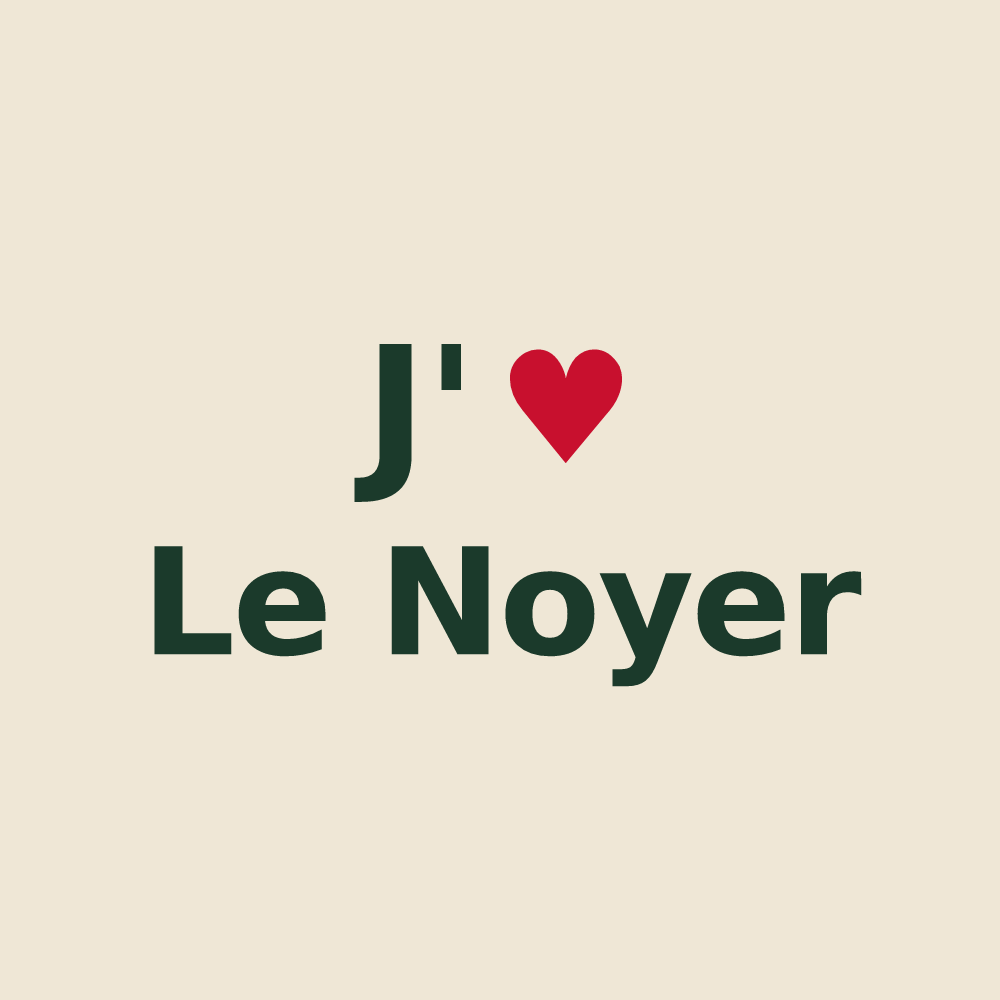 Tote bag personnalisé Le Noyer — design J'aime Le Noyer