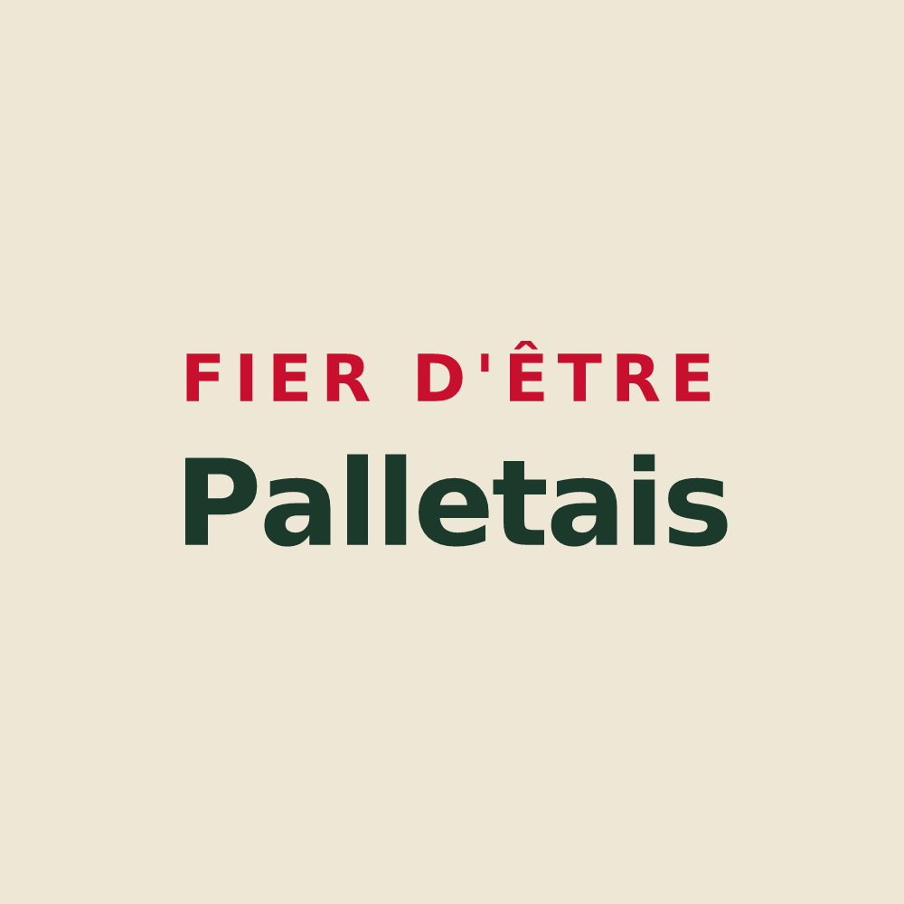 Tote bag « Fier d'être Palletais » — design pour Le Pallet
