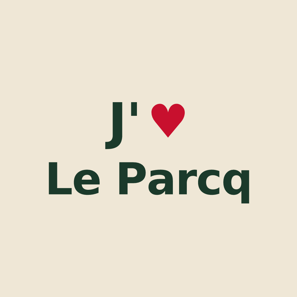 Tote bag personnalisé Le Parcq — design J'aime Le Parcq