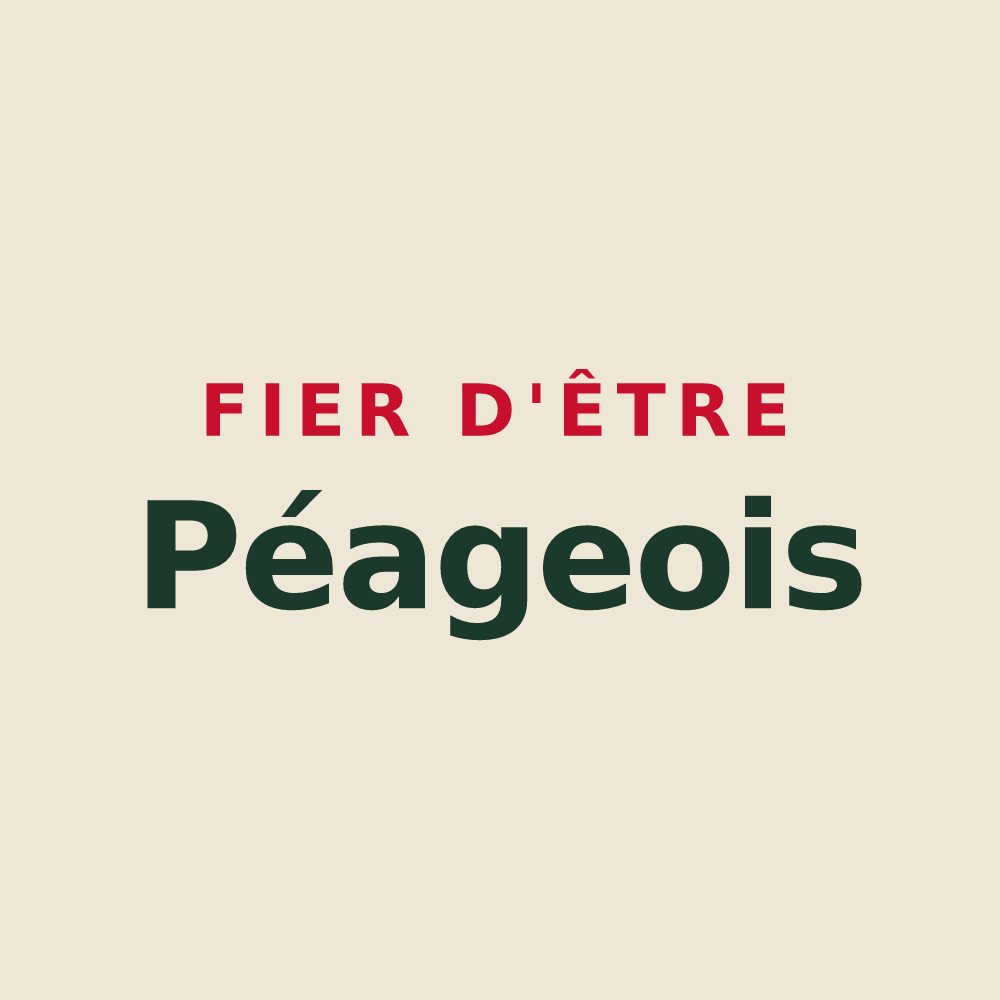 Tote bag « Fier d'être Péageois » — design pour Le Péage-de-Roussillon