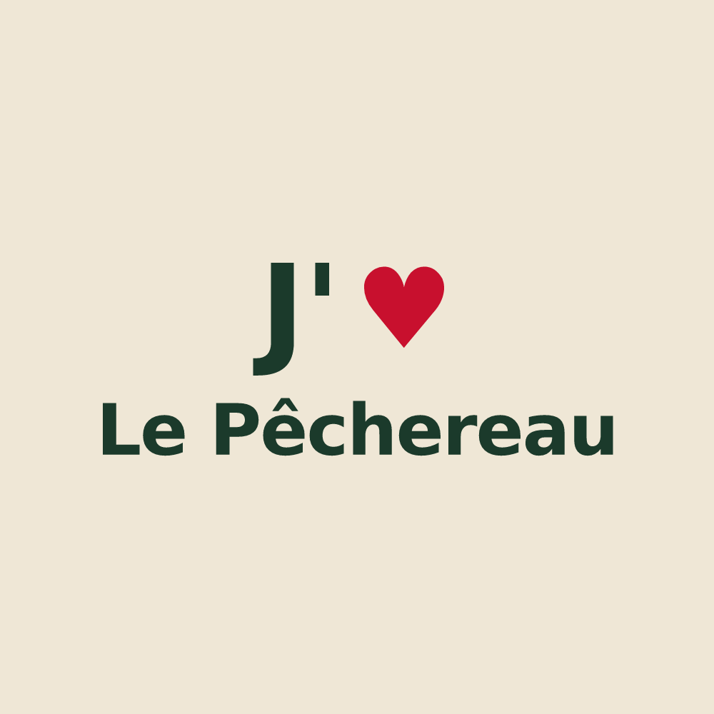 Tote bag personnalisé Le Pêchereau — design J'aime Le Pêchereau