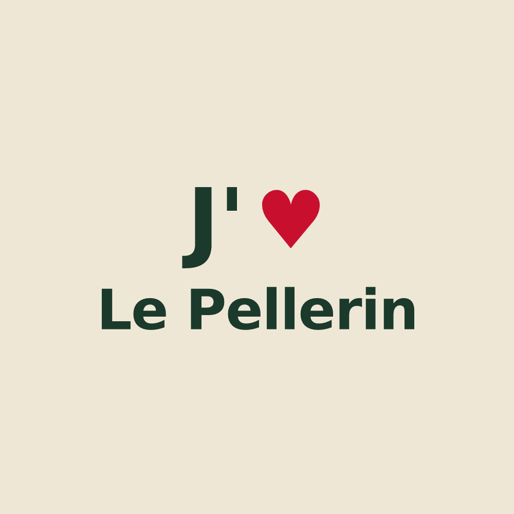 Tote bag personnalisé Le Pellerin — design J'aime Le Pellerin