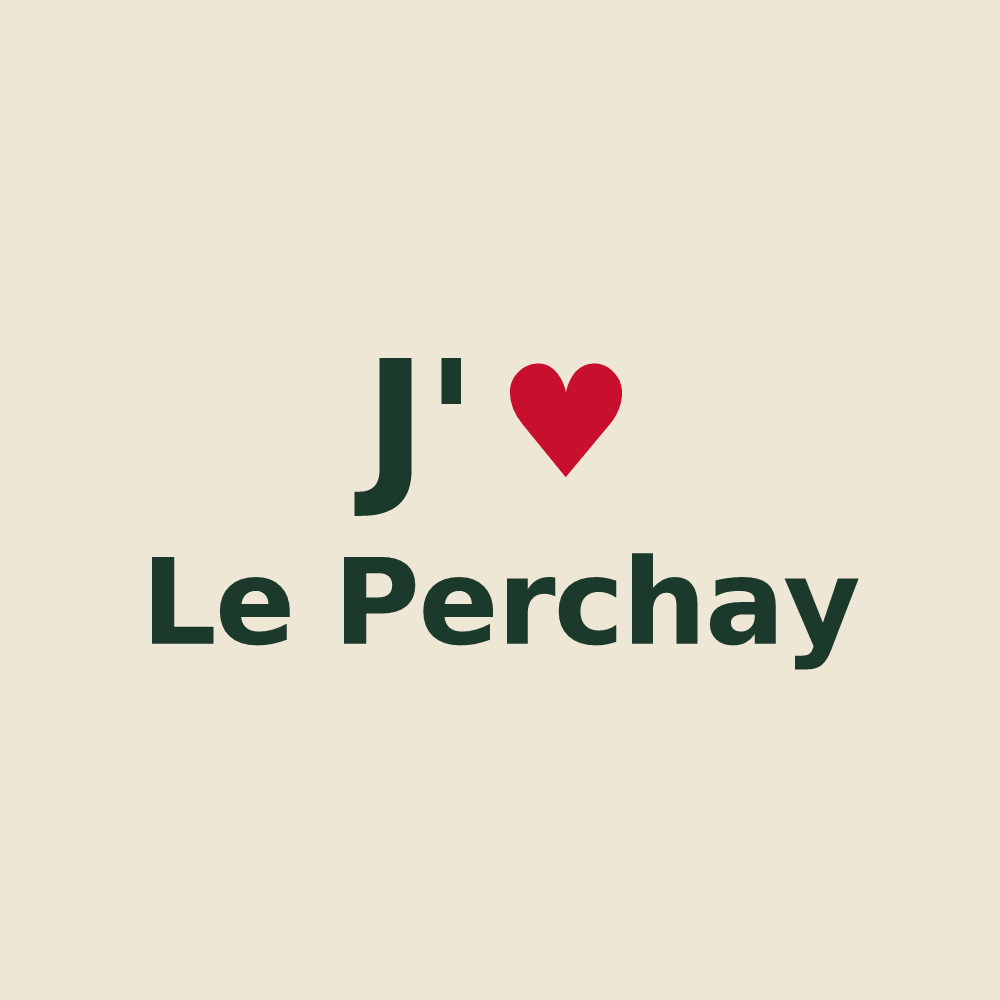 Tote bag personnalisé Le Perchay — design J'aime Le Perchay