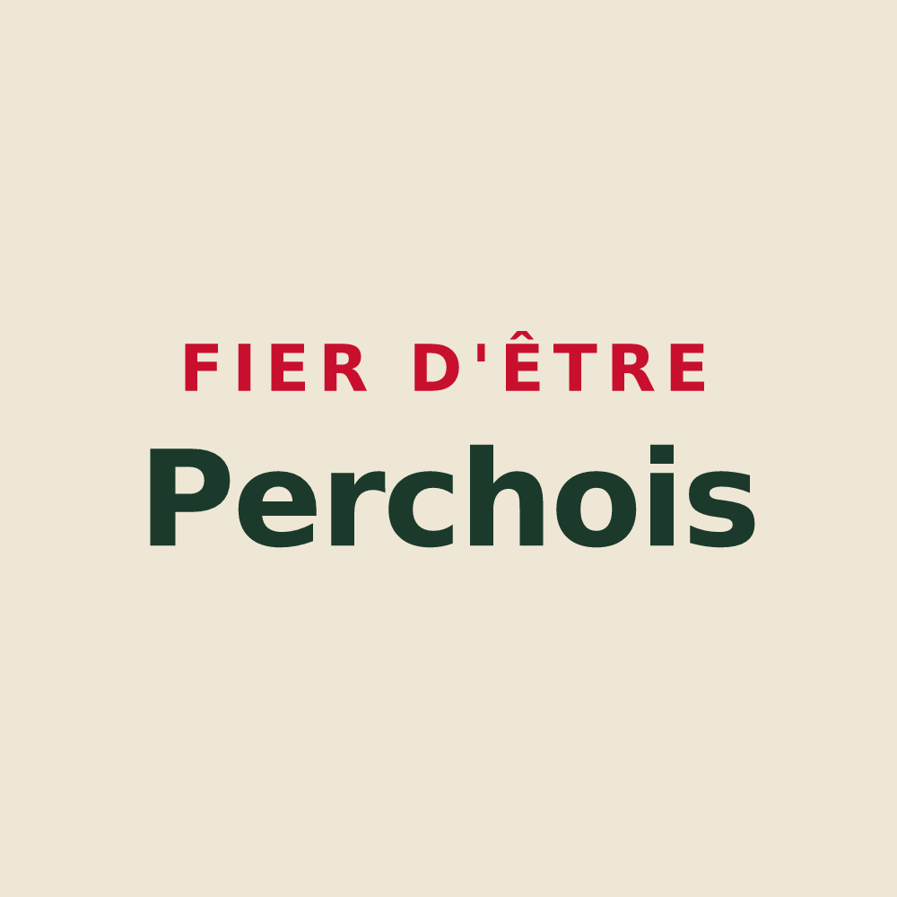 Tote bag « Fier d'être Perchois » — design pour Le Perchay