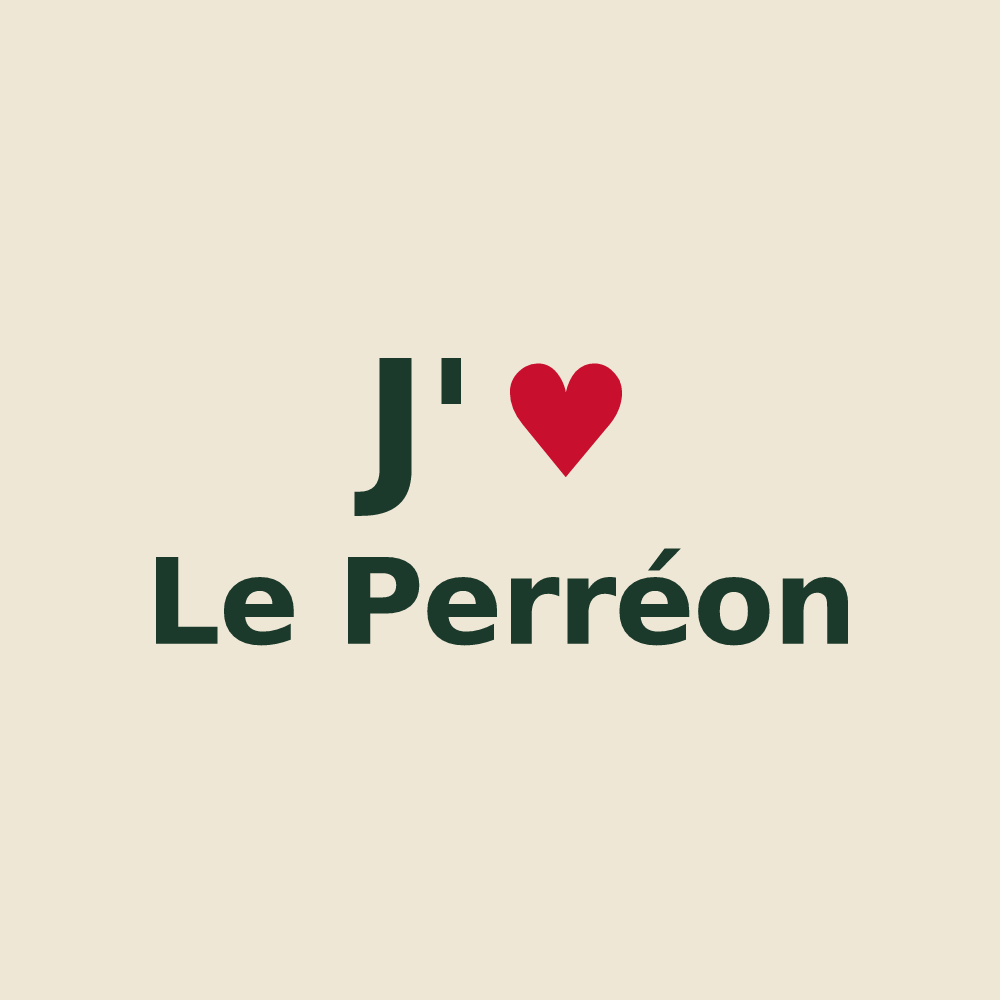 Tote bag personnalisé Le Perréon — design J'aime Le Perréon