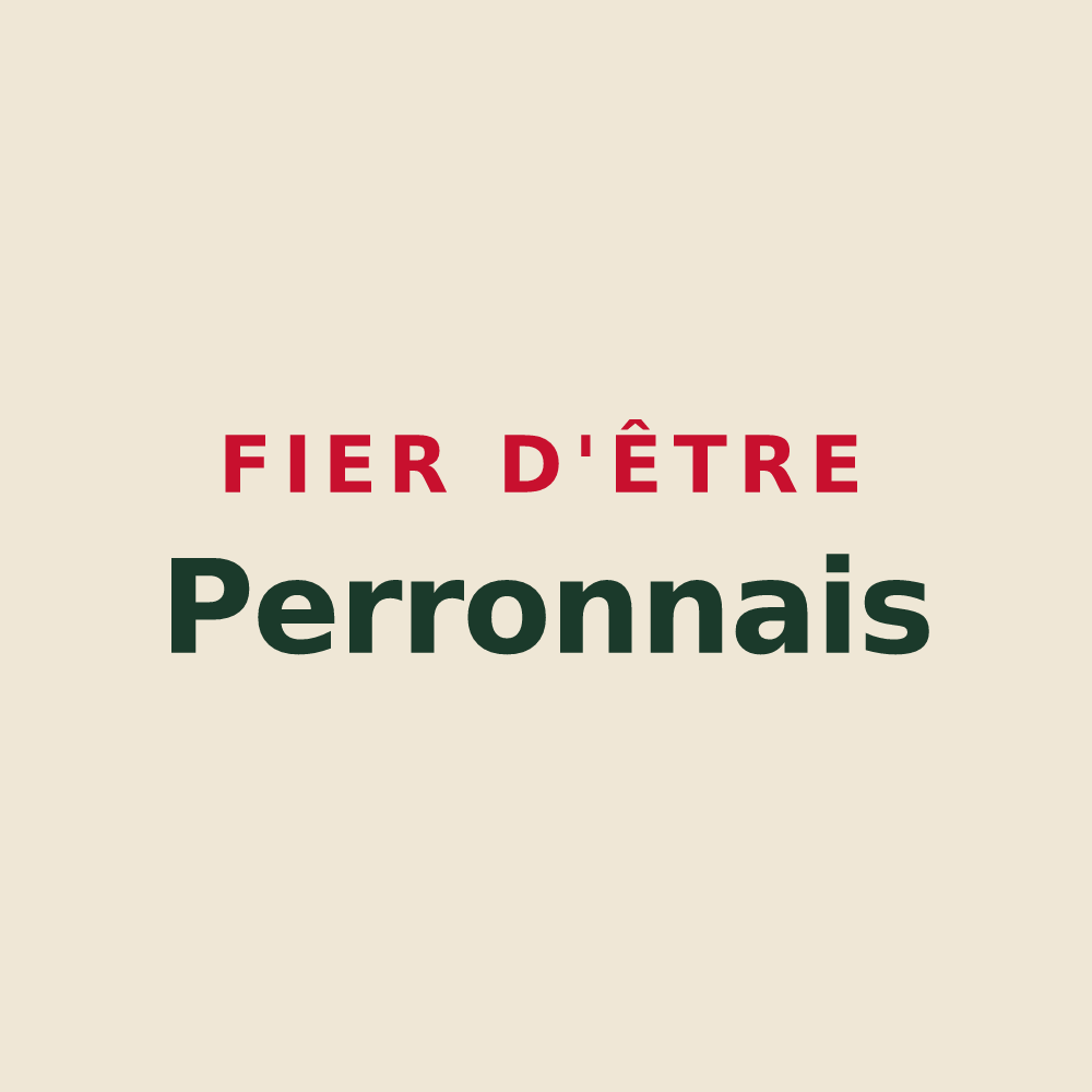 Tote bag « Fier d'être Perronnais » — design pour Le Perron