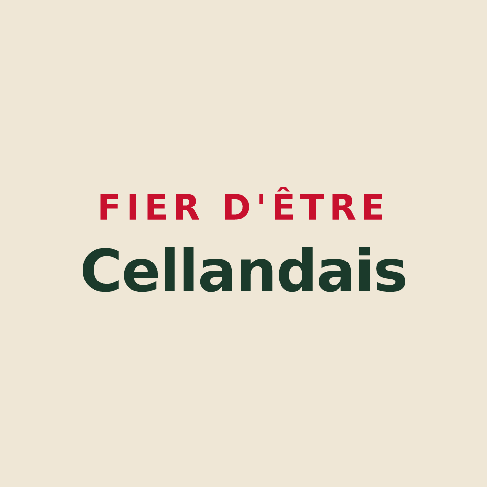 Tote bag « Fier d'être Cellandais » — design pour Le Petit-Celland