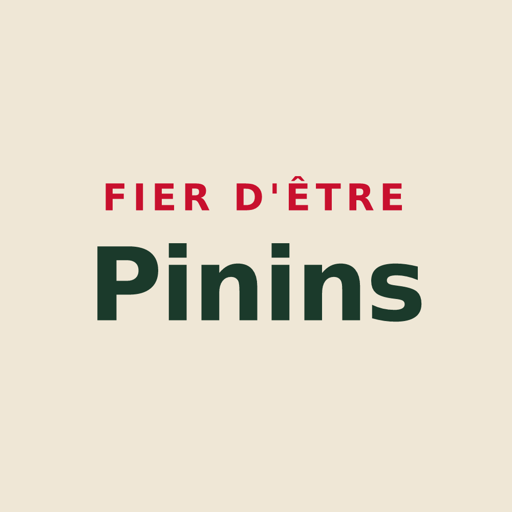 Tote bag « Fier d'être Pinins » — design pour Le Pin
