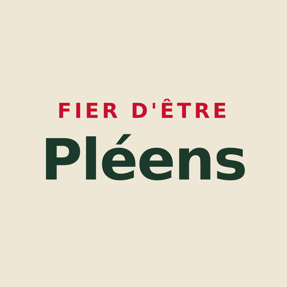 Tote bag « Fier d'être Pléens » — design pour Le Pla