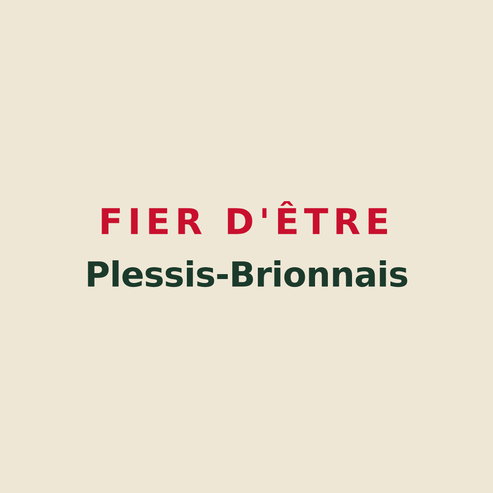 Tote bag « Fier d'être Plessis-Brionnais » — design pour Le Plessis-Brion
