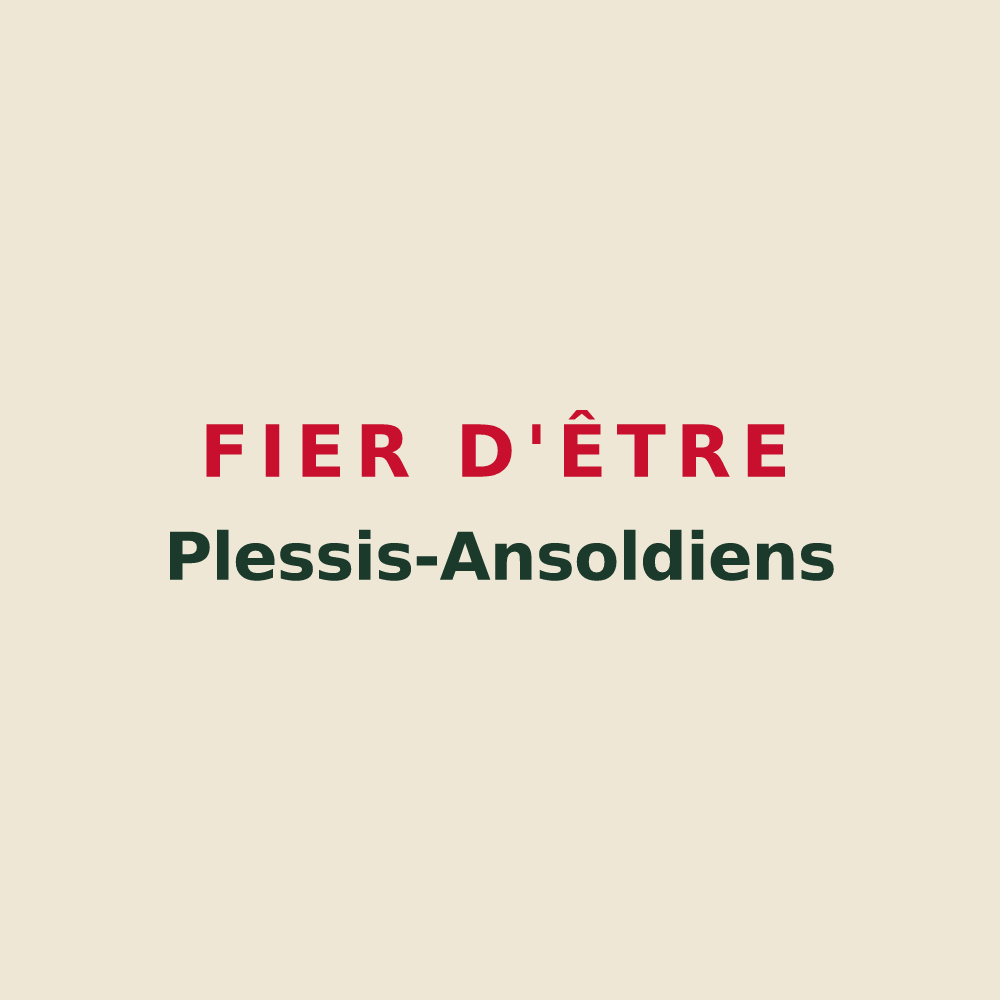 Tote bag « Fier d'être Plessis-Ansoldiens » — design pour Le Plessis-Feu-Aussoux