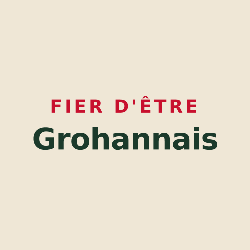 Tote bag « Fier d'être Grohannais » — design pour Le Plessis-Grohan