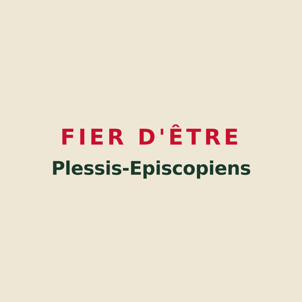 Tote bag « Fier d'être Plessis-Episcopiens » — design pour Le Plessis-l'Évêque