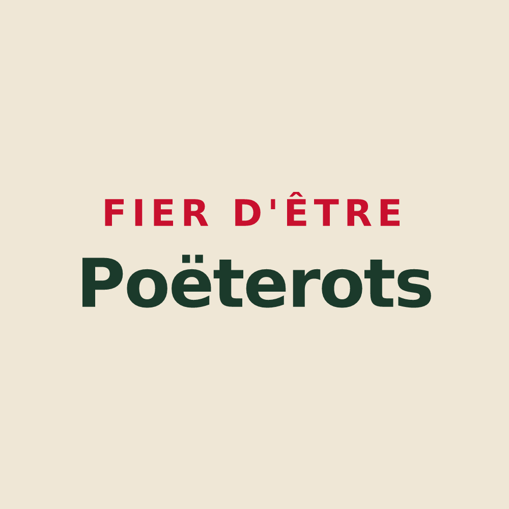Tote bag « Fier d'être Poëterots » — design pour Le Poët-Célard
