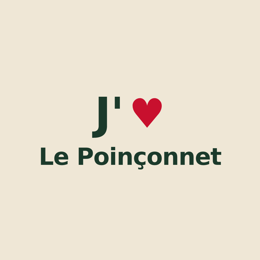 Tote bag personnalisé Le Poinçonnet — design J'aime Le Poinçonnet