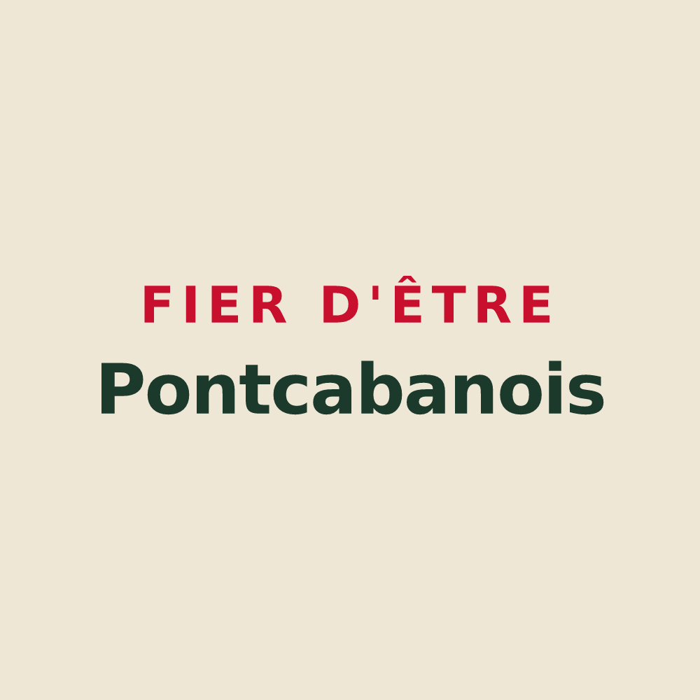 Tote bag « Fier d'être Pontcabanois » — design pour Le Pont-Chrétien-Chabenet