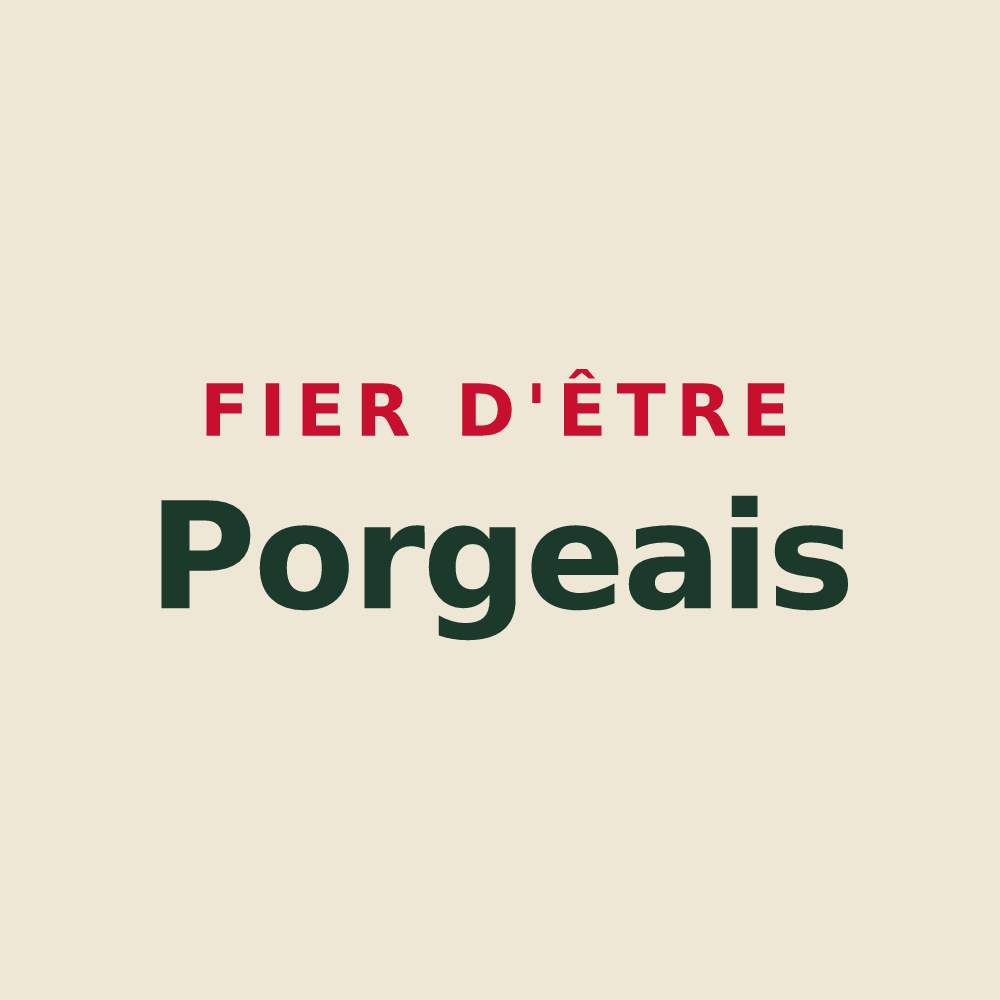 Tote bag « Fier d'être Porgeais » — design pour Le Porge