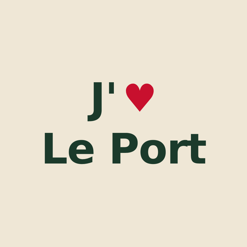 Tote bag personnalisé Le Port — design J'aime Le Port
