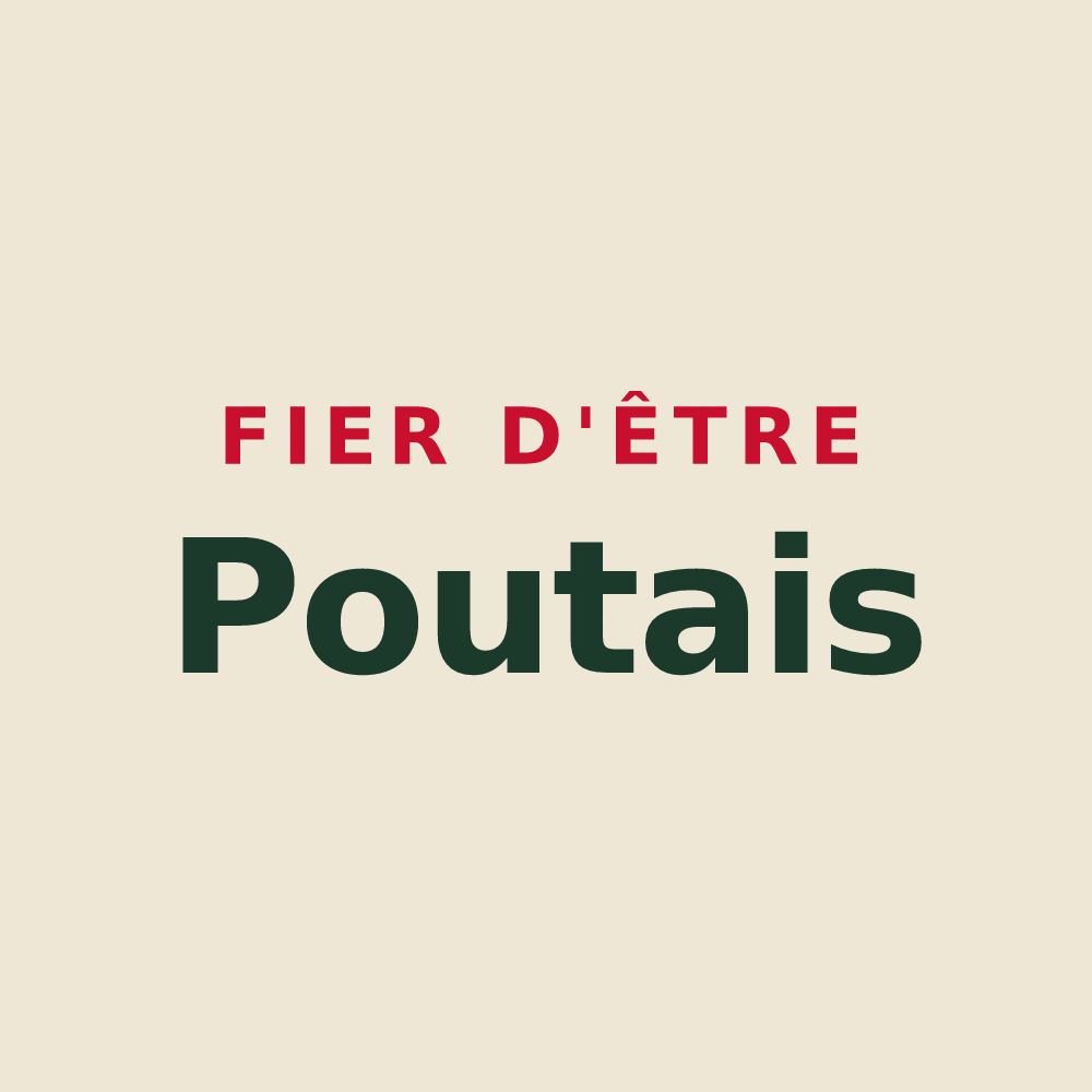 Tote bag « Fier d'être Poutais » — design pour Le Pout