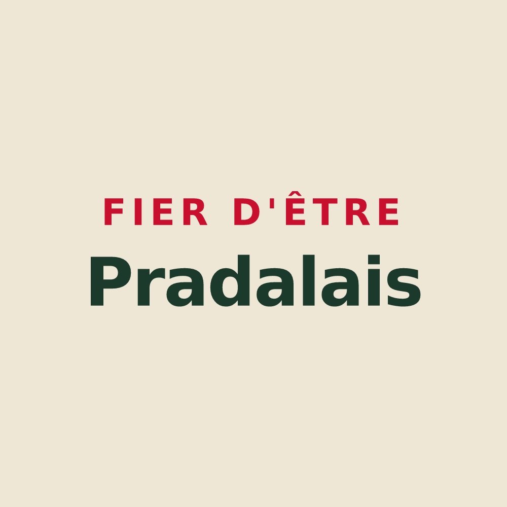 Tote bag « Fier d'être Pradalais » — design pour Le Pradal