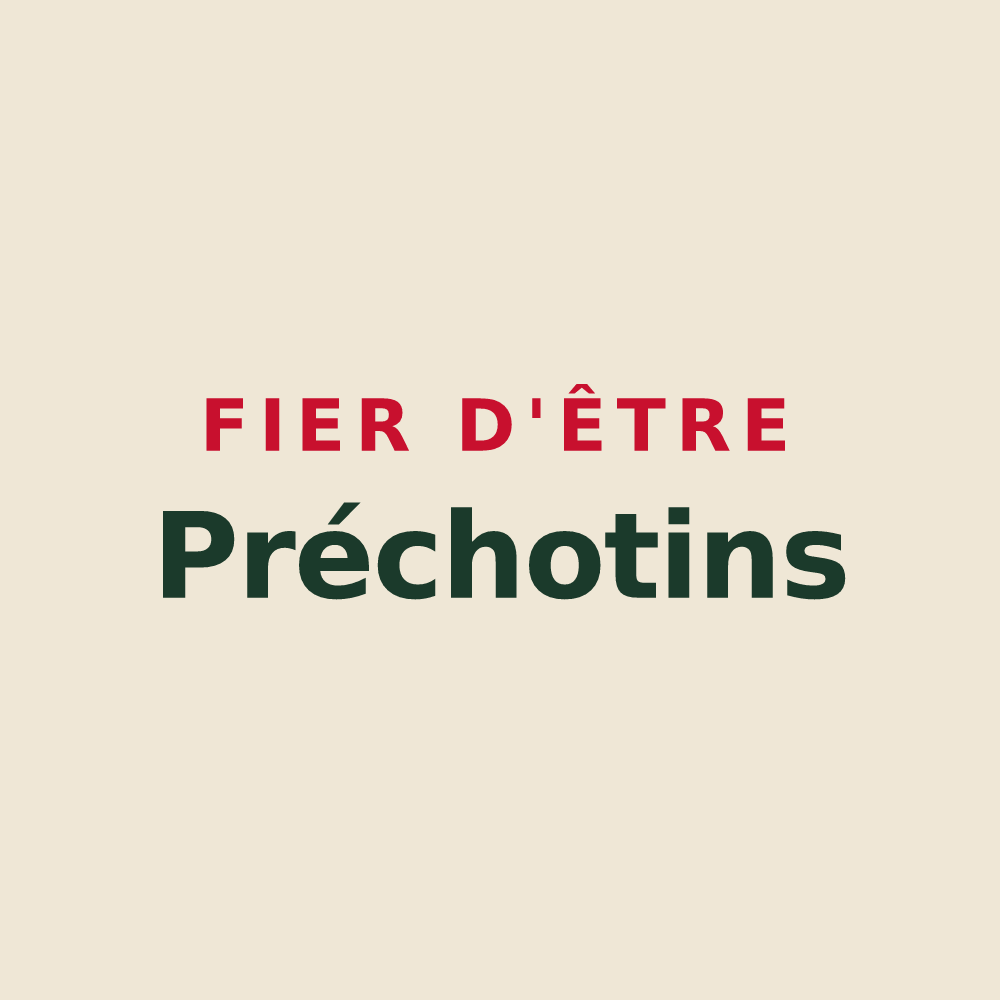 Tote bag « Fier d'être Préchotins » — design pour Le Prêcheur