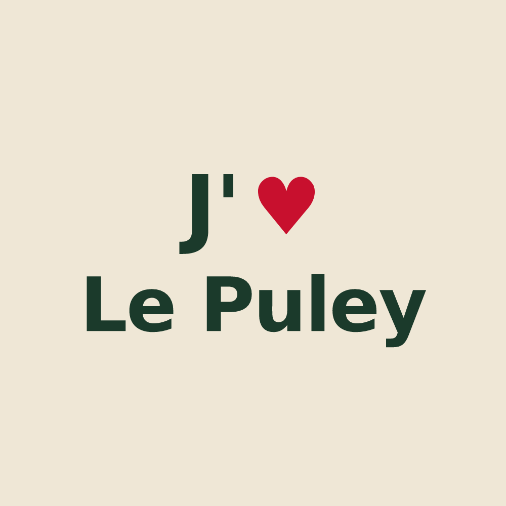 Tote bag personnalisé Le Puley — design J'aime Le Puley