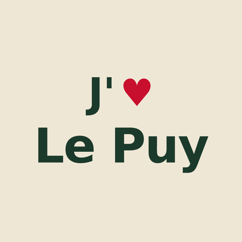 Tote bag personnalisé Le Puy — design J'aime Le Puy
