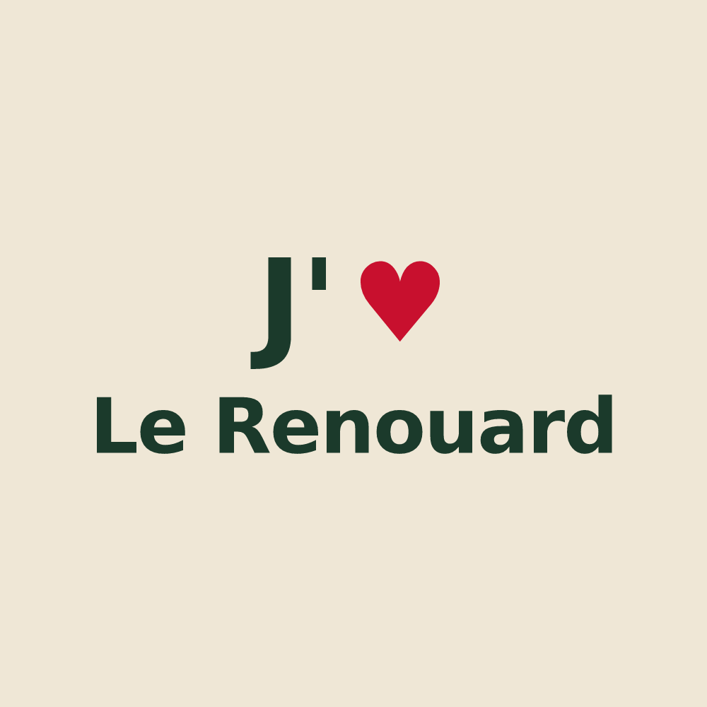 Tote bag personnalisé Le Renouard — design J'aime Le Renouard