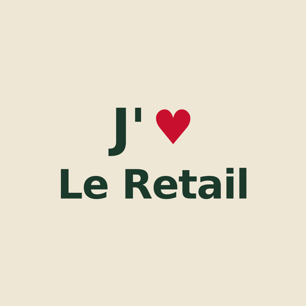 Tote bag personnalisé Le Retail — design J'aime Le Retail