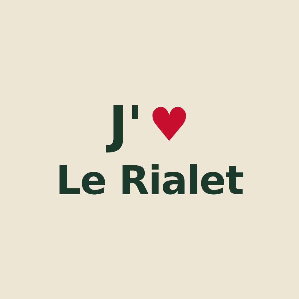 Tote bag personnalisé Le Rialet — design J'aime Le Rialet