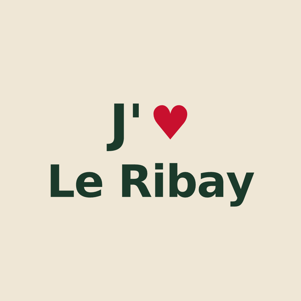 Tote bag personnalisé Le Ribay — design J'aime Le Ribay