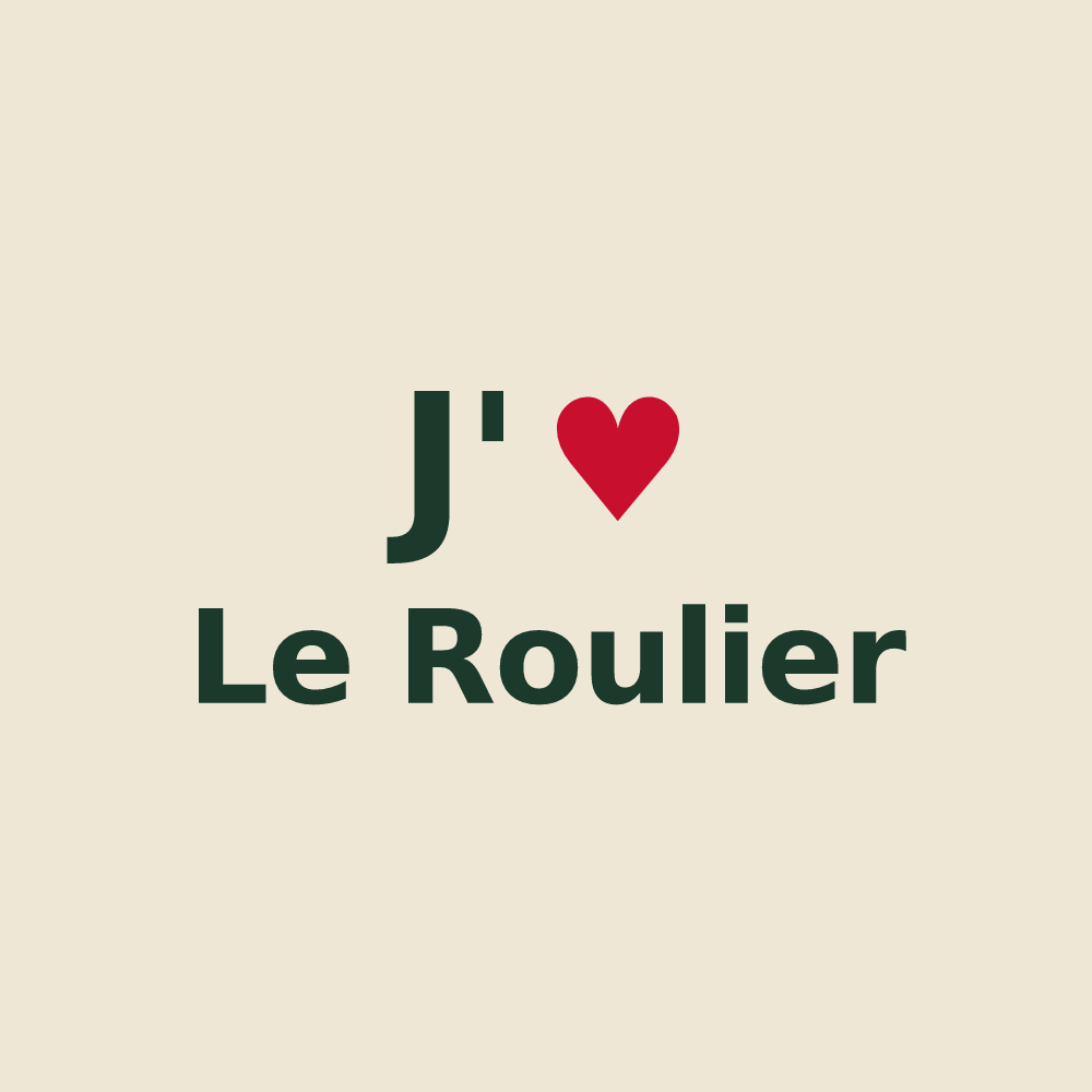 Tote bag personnalisé Le Roulier — design J'aime Le Roulier