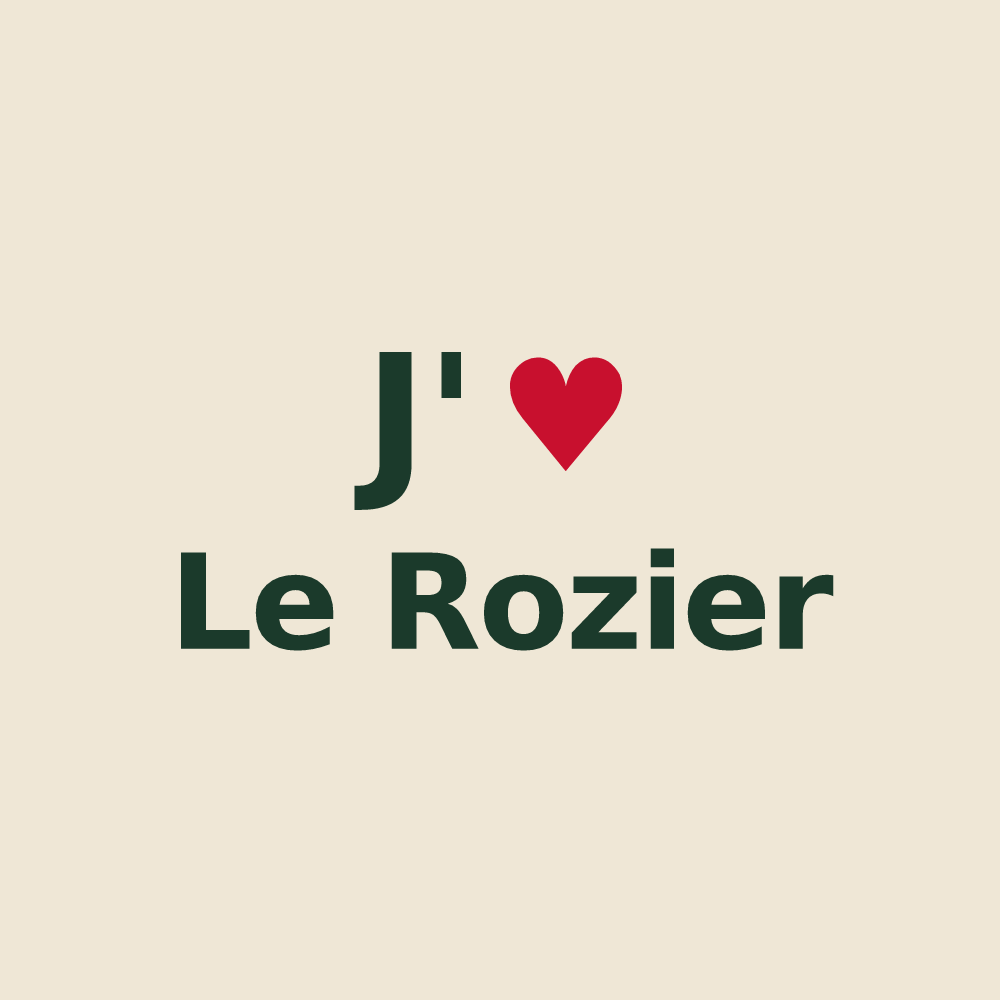 Tote bag personnalisé Le Rozier — design J'aime Le Rozier