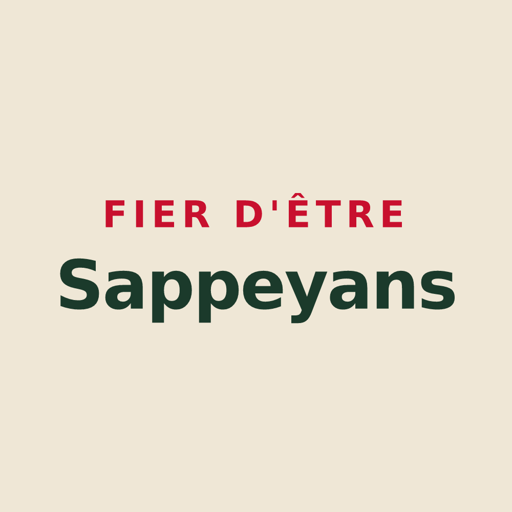 Tote bag « Fier d'être Sappeyans » — design pour Le Sappey