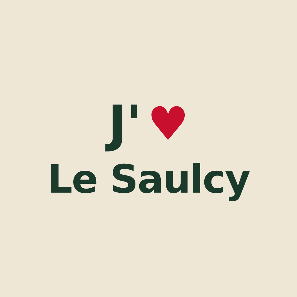 Tote bag personnalisé Le Saulcy — design J'aime Le Saulcy