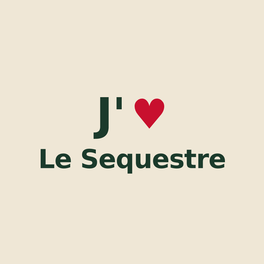 Tote bag personnalisé Le Sequestre — design J'aime Le Sequestre
