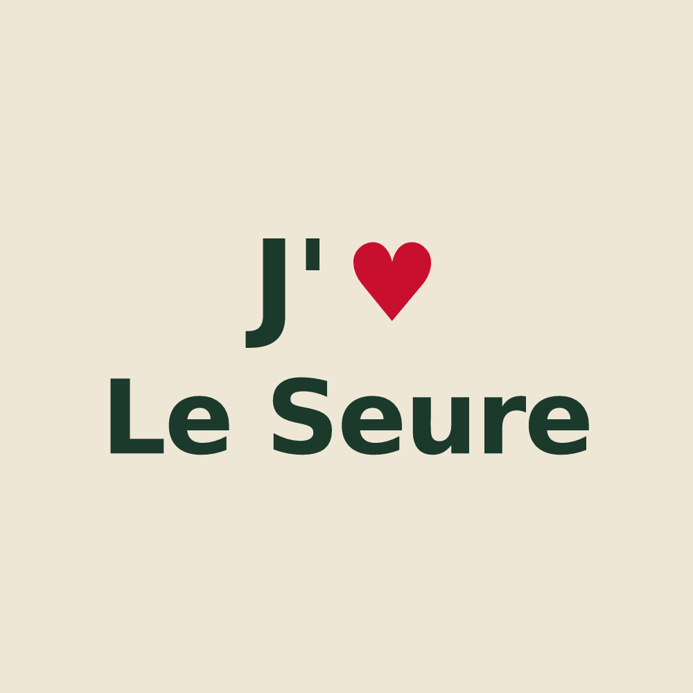 Tote bag personnalisé Le Seure — design J'aime Le Seure
