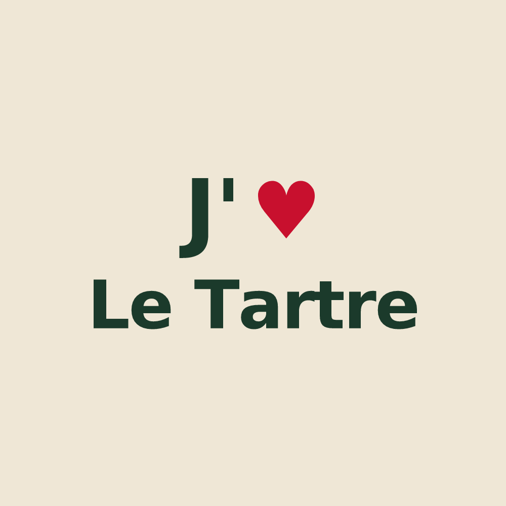 Tote bag personnalisé Le Tartre — design J'aime Le Tartre